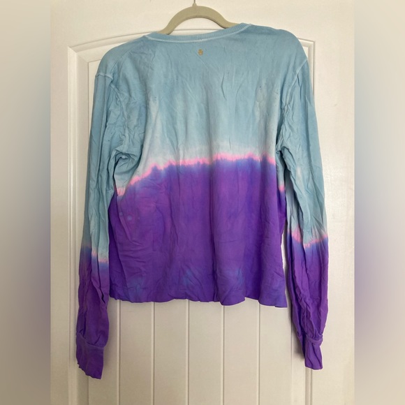 Spiritual Gangster long sleeve pullover, size medium/ large, tie dye purple - Picture 2 of 4